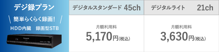 デジ録プラン